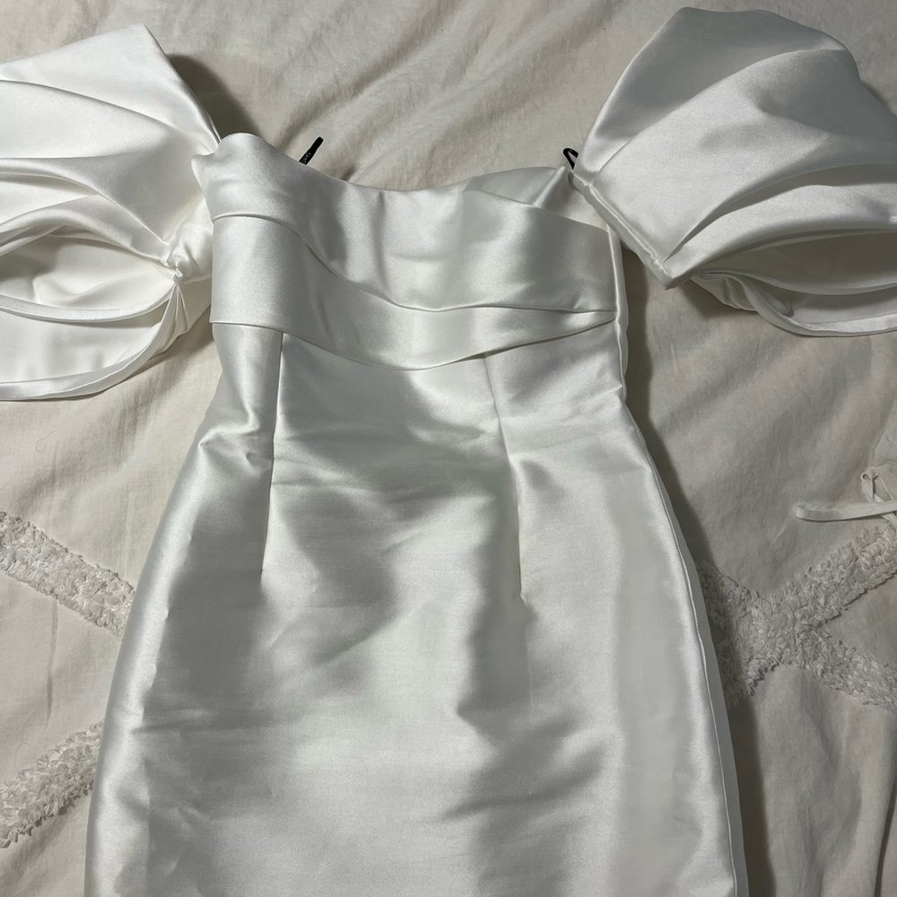 Solace London Elina White Mini Dress - Picture 2 of 8